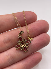 Load image into Gallery viewer, 9ct gold garnet necklace
