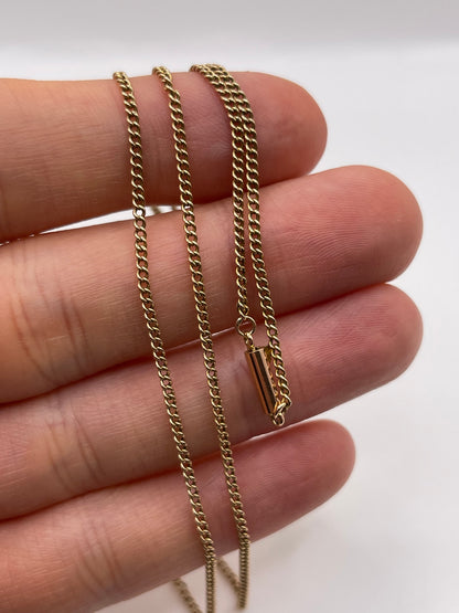 Antique 9ct rose gold chain 492