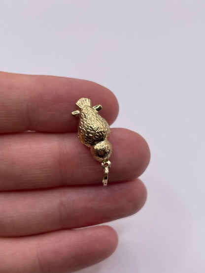 9ct gold owl charm
