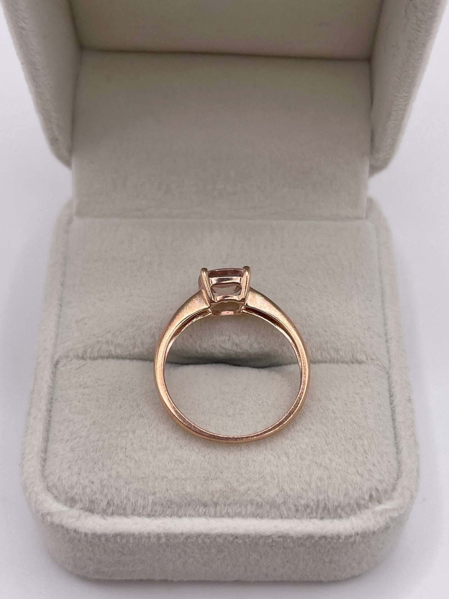 9ct rose gold morganite ring