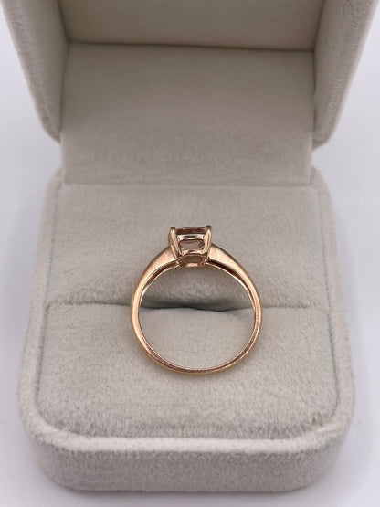 9ct rose gold morganite ring