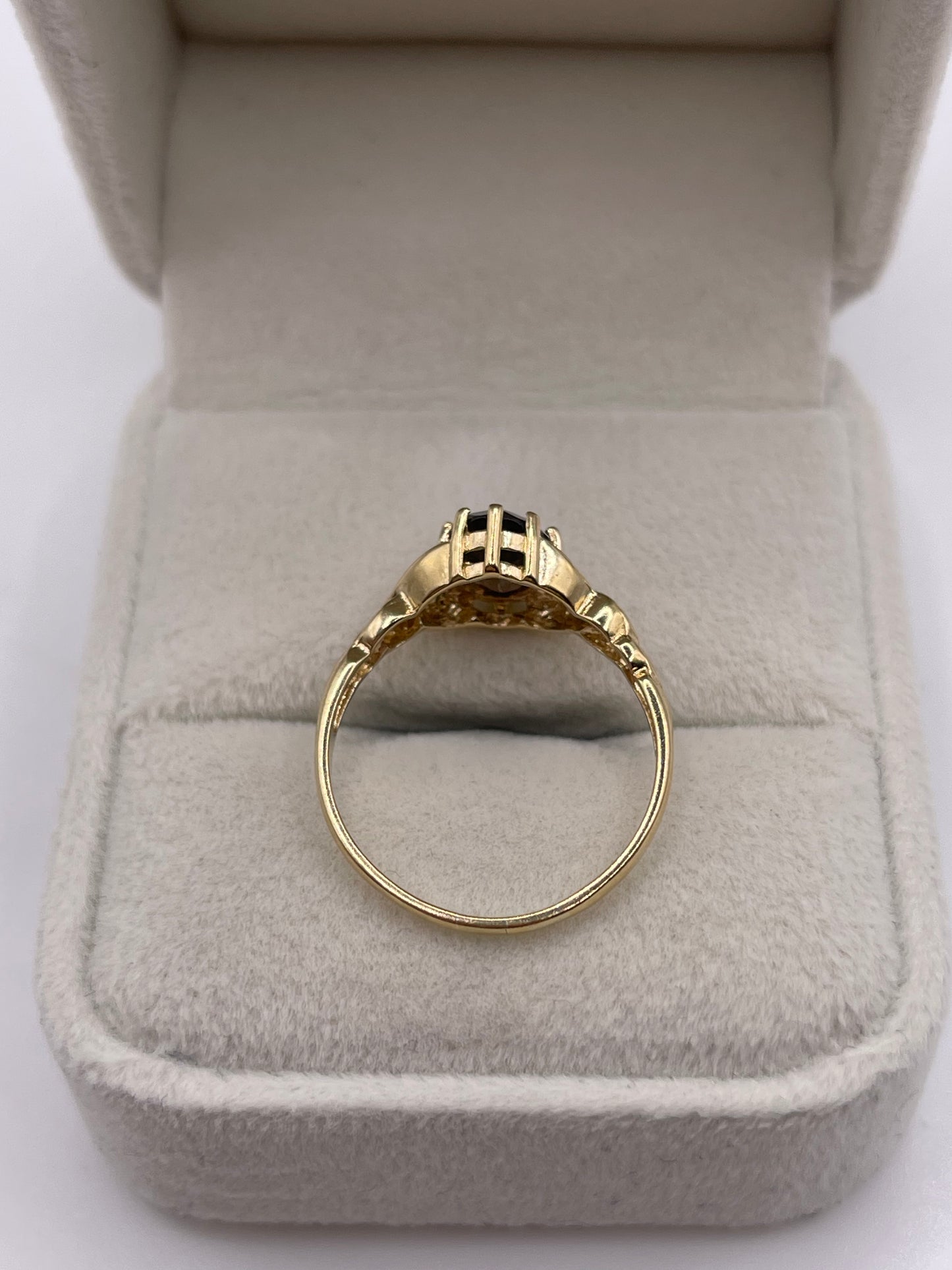 9ct gold Smokey quartz ring