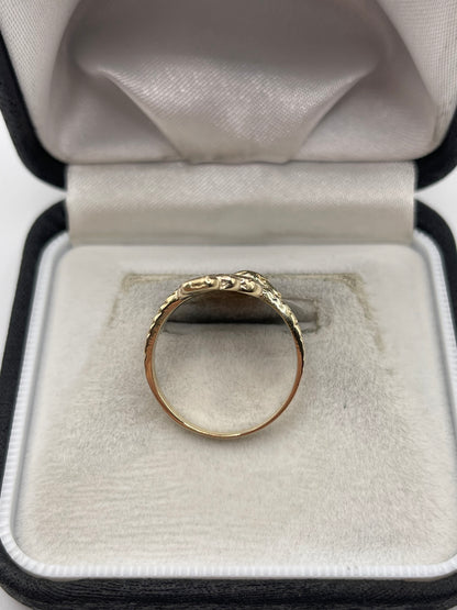 9ct gold snake ring
