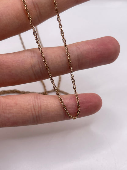 9ct rose gold chain 433