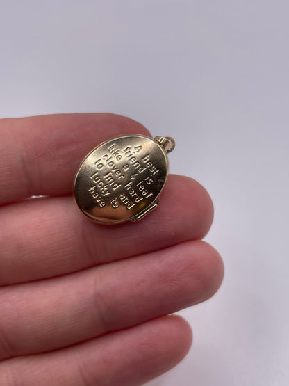 9ct gold Celtic locket