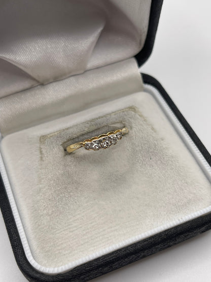 18ct gold diamond ring