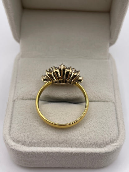 18ct gold sapphire and diamond ring