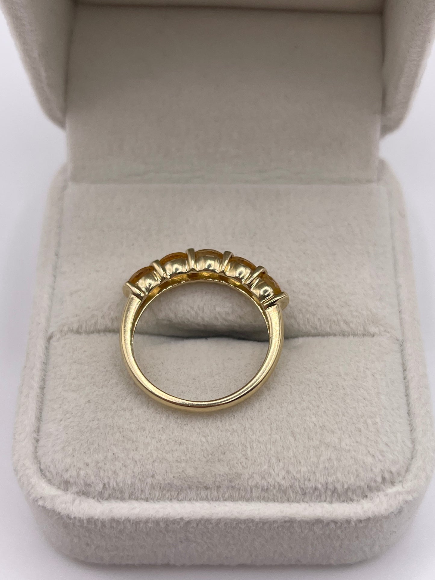 9ct gold citrine ring