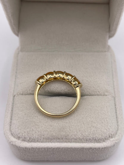 9ct gold citrine ring