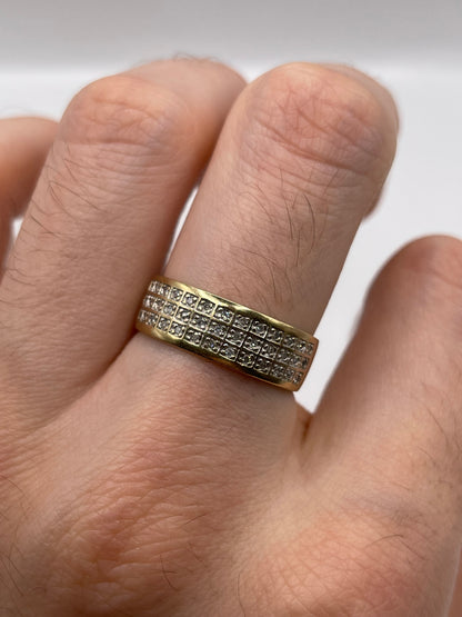 9ct gold diamond ring