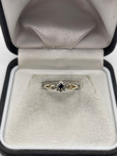 Load image into Gallery viewer, 9ct gold sapphire and diamond ring
