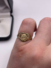 Load image into Gallery viewer, 9ct gold coin ring
