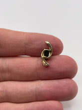 Load image into Gallery viewer, 9ct gold synthetic emerald and diamond pendant
