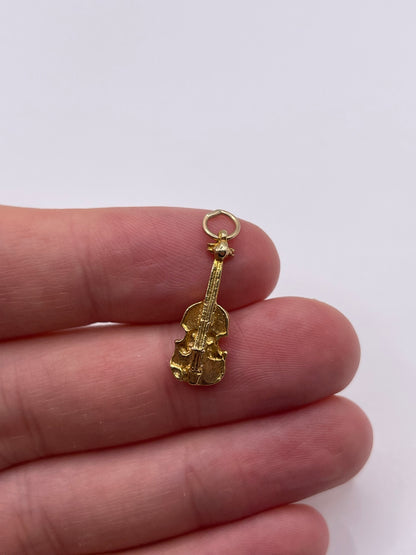 9ct gold violin charm