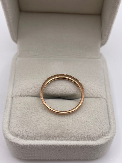 9ct rose gold diamond ring