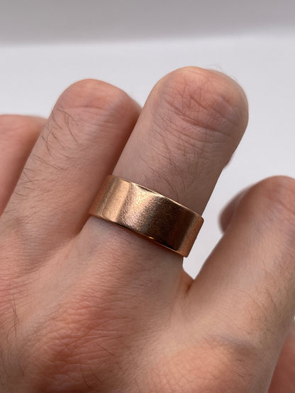 9ct rose gold band