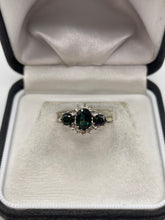 Load image into Gallery viewer, 18ct gold sapphire and diamond ring
