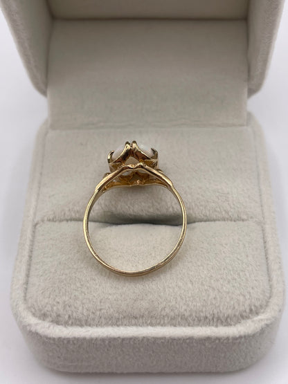 9ct gold opal ring