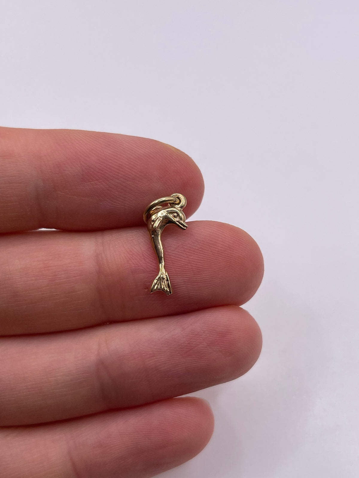 9ct gold dolphin charm