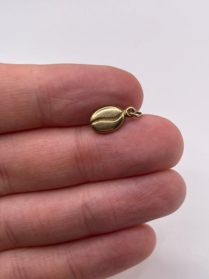 9ct gold coffee bean charm