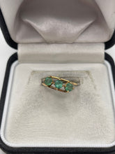 Load image into Gallery viewer, 9ct gold emerald ring

