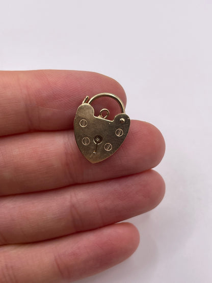 9ct gold padlock 14