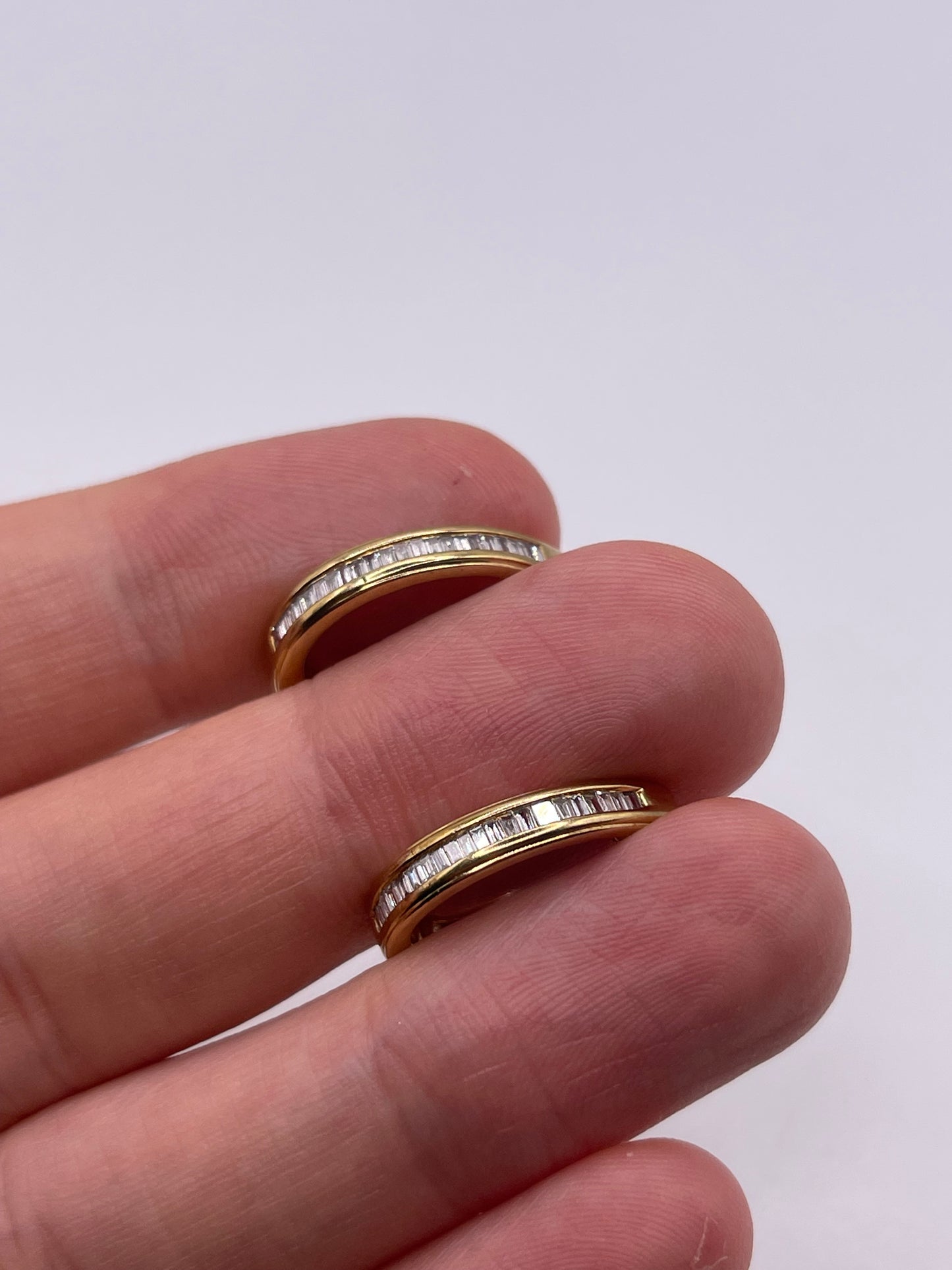 9ct gold diamond earrings