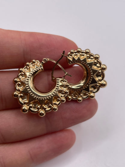 9ct gold Creole earrings