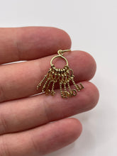 Load image into Gallery viewer, 9ct gold I love you key charm
