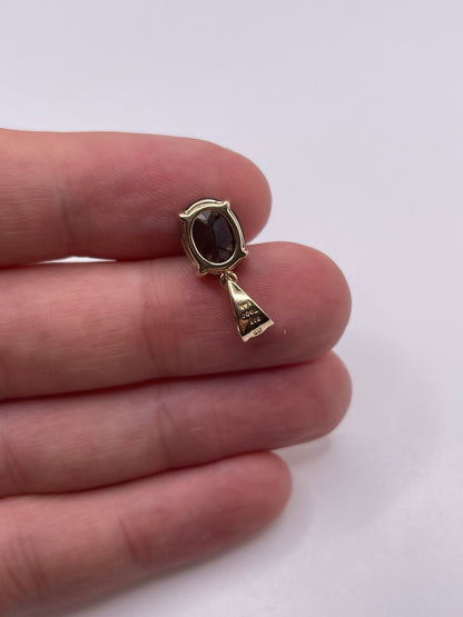 14ct gold green apatite pendant