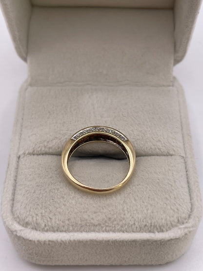 9ct gold diamond ring
