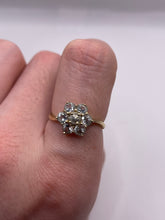 Load image into Gallery viewer, 9ct gold aquamarine cluster ring
