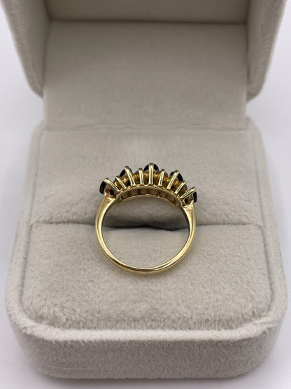 18ct gold sapphire and diamond ring