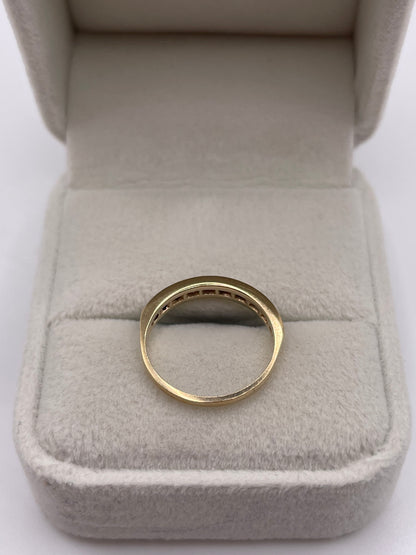 9ct gold diamond ring