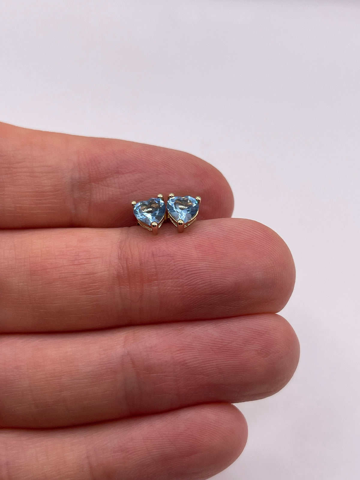 9ct gold topaz earrings