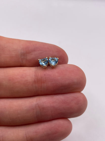 9ct gold topaz earrings