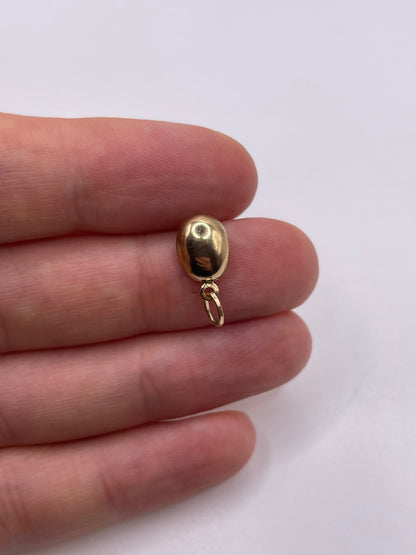 9ct gold coffee bean pendant