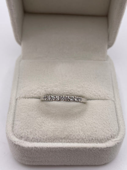 9ct white gold 25 point diamond ring