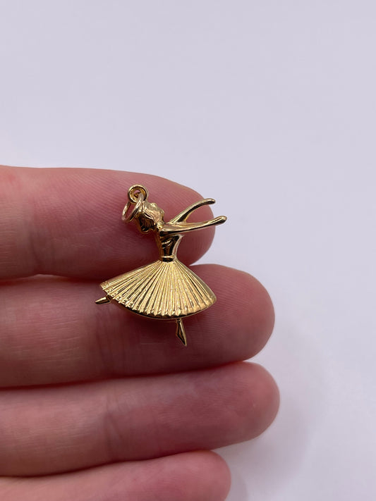 9ct gold dancer charm