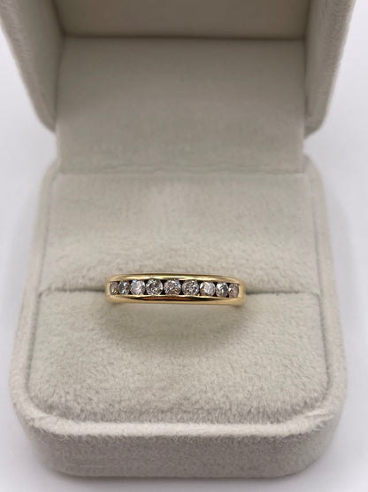 18ct gold 50 point diamond ring