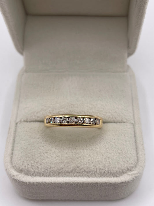 18ct gold 50 point diamond ring