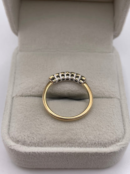 9ct gold diamond ring