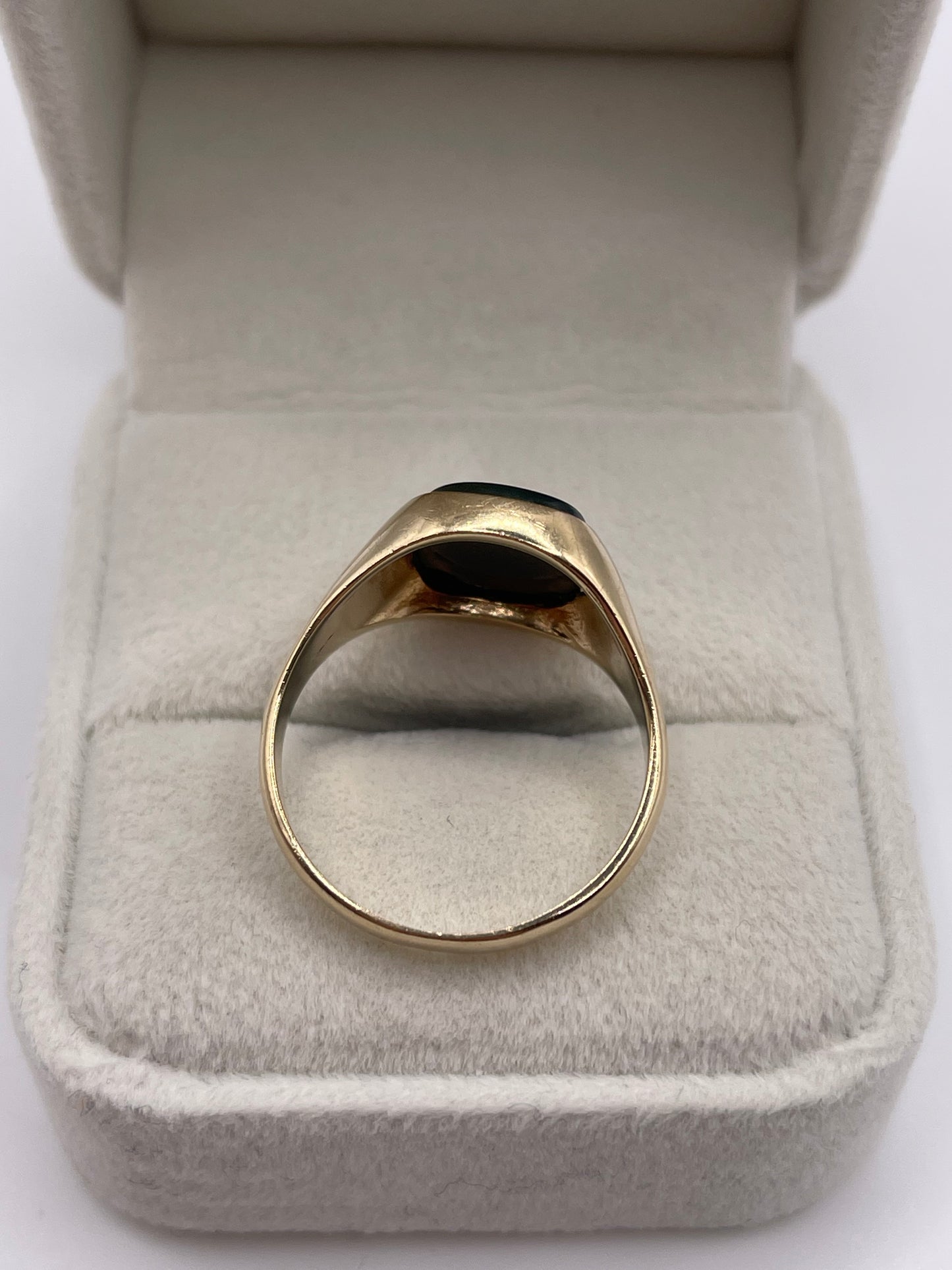 9ct gold bloodstone signet ring
