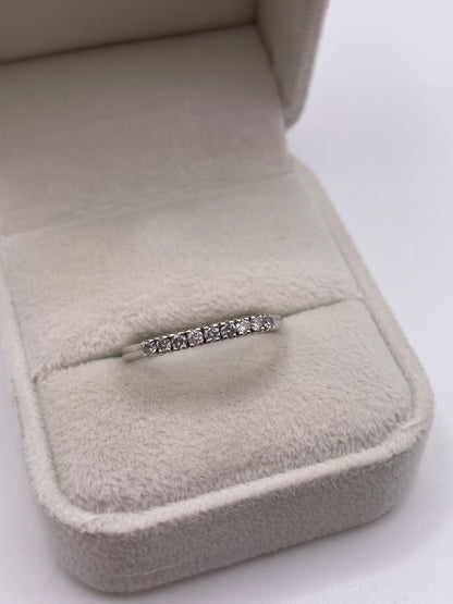 9ct white gold 25 point diamond ring