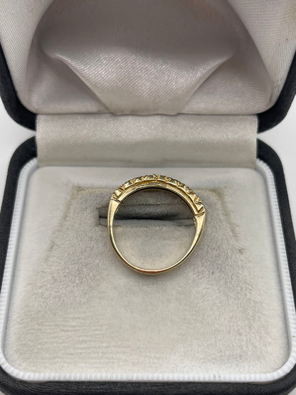 9ct gold emerald ring