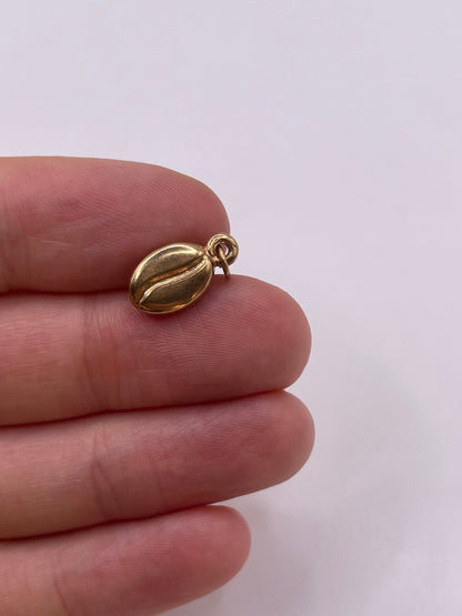 9ct gold coffee bean charm