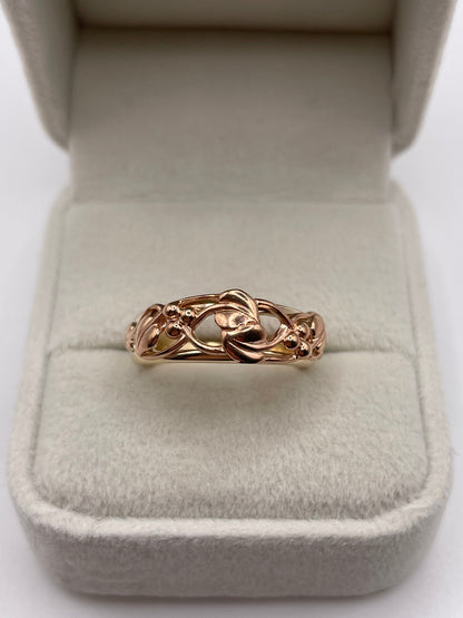 Clogau 9ct two tone gold ring