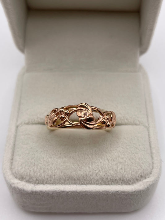 Clogau 9ct two tone gold ring