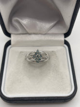 Load image into Gallery viewer, 9ct white gold Alexandrite and diamond ring
