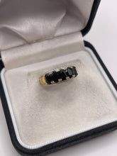 Load image into Gallery viewer, 9ct gold sapphire and diamond ring
